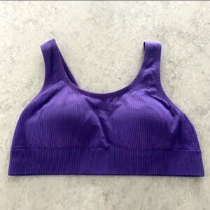 Torrid Purple Ribbed Seamless Bra - Size 5X